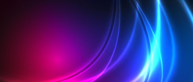Free Vector neon lights streak colors background