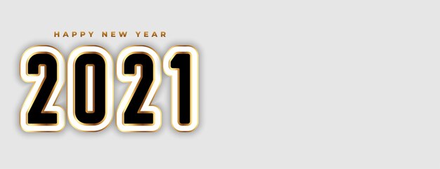 Free Vector  new year banner in 3d style 