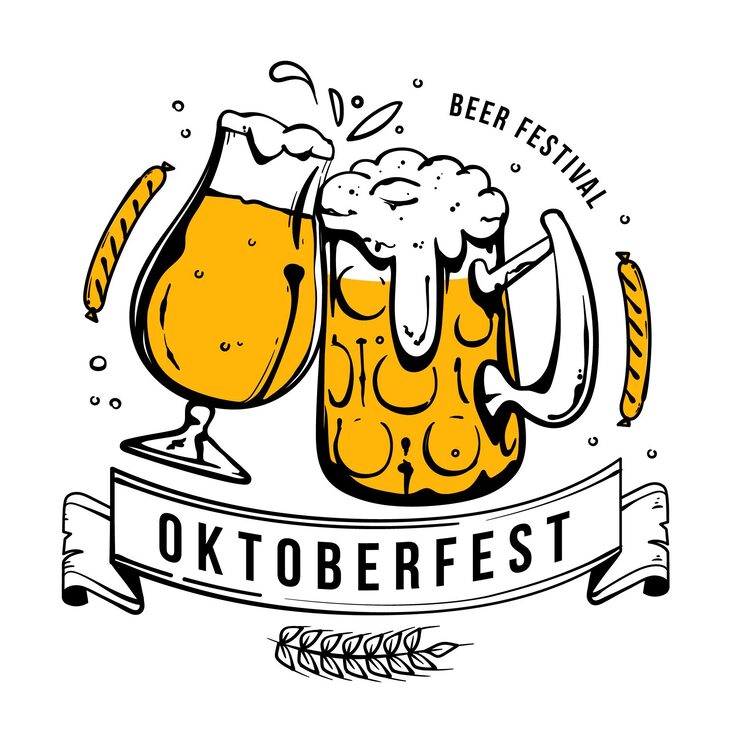 Free Vector oktoberfest hand-drawn theme