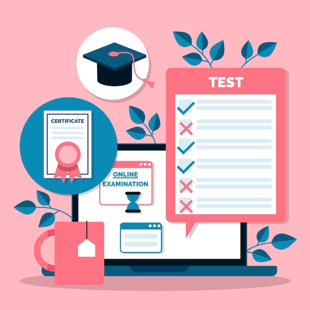 Free Vector online certification template