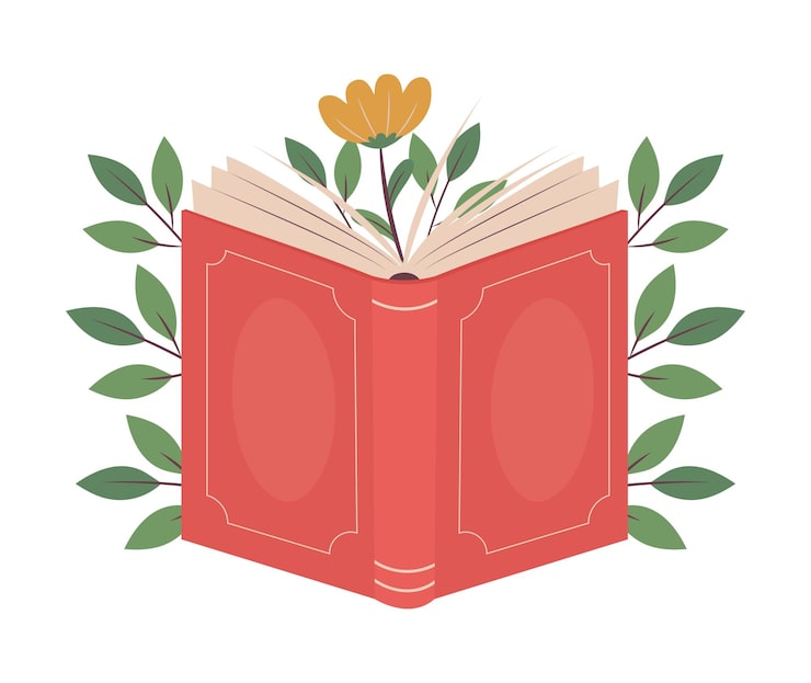 Free Vector open book book day icon