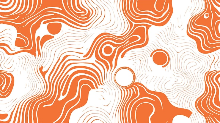 Free Vector orange and white marbling illustration