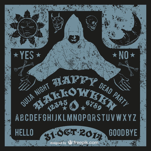 Free Vector ouija halloween vector