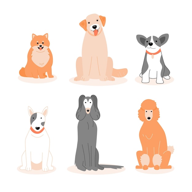 Free Vector pack of different adorable animals