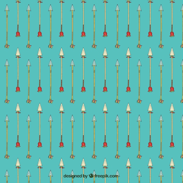 Free Vector pattern of arrow sketches
