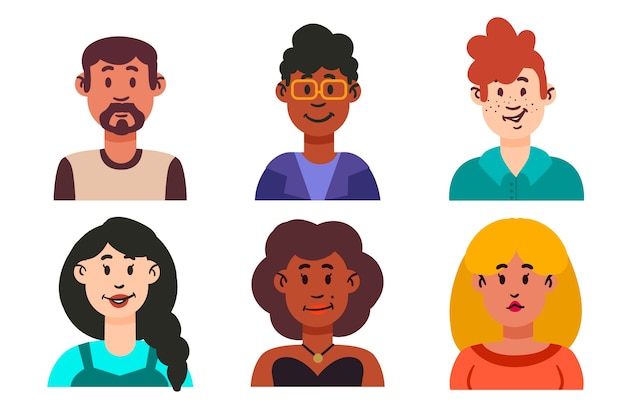 Free Vector people avatars