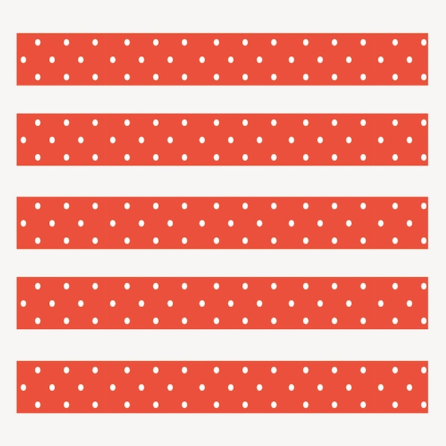Free Vector polka dots illustrator brush vector seamless pattern set