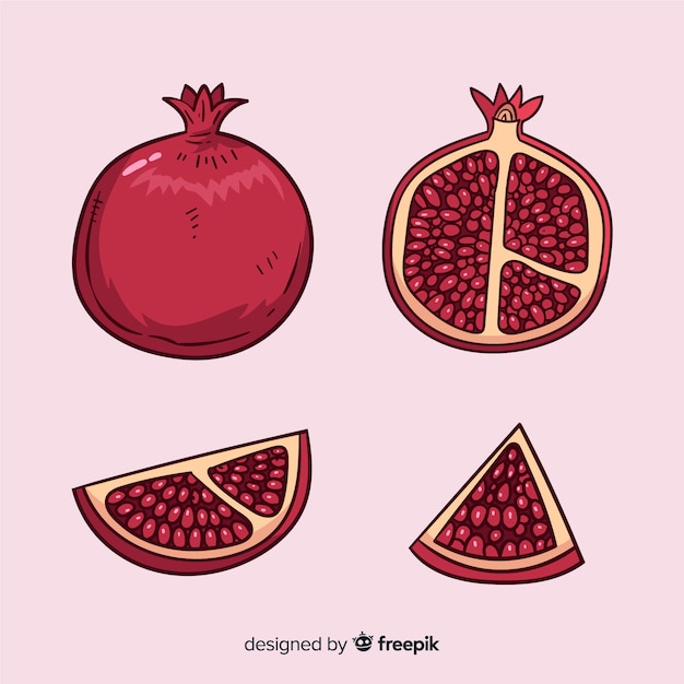 Free Vector pomegranates