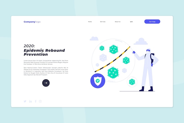 Free Vector prevent epidemic rebound