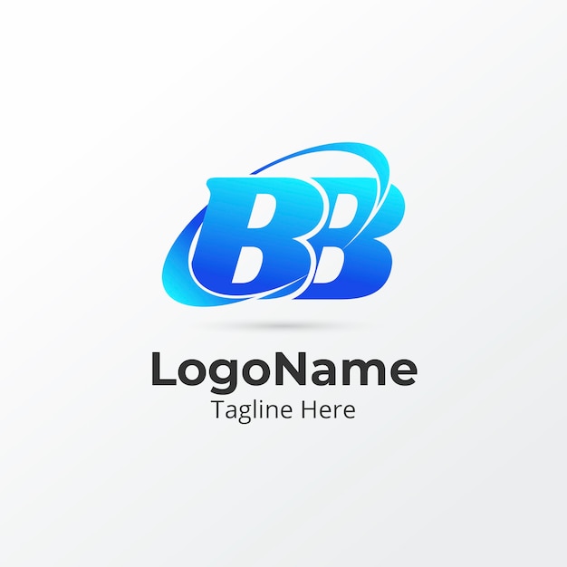 Free Vector professional bb logotype template