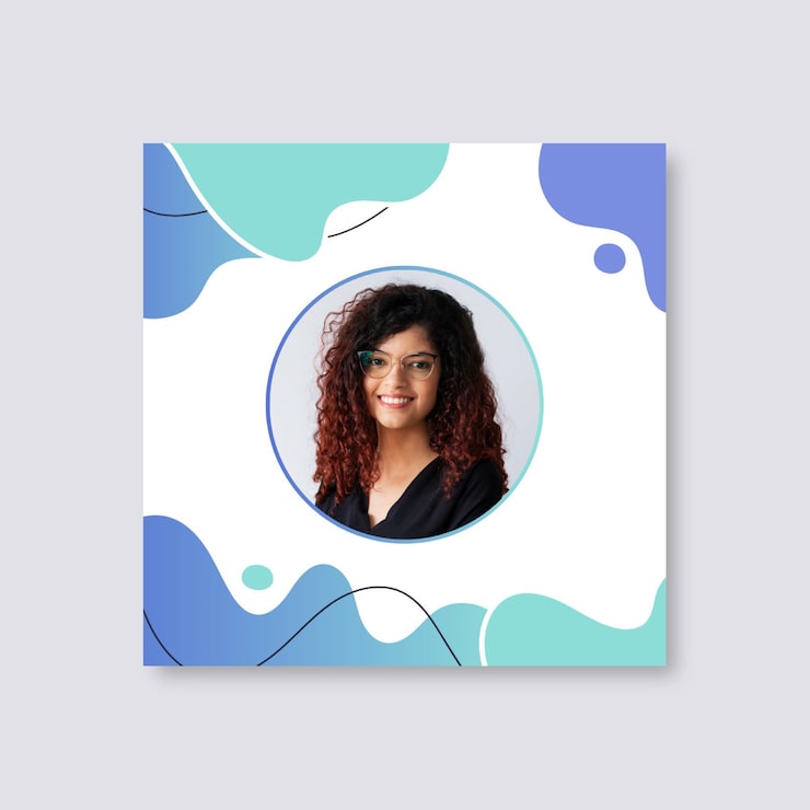 Free Vector profile picture template design