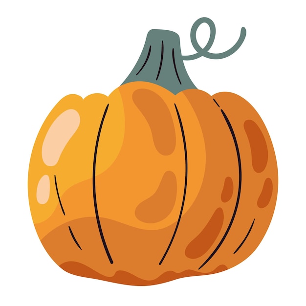 Free Vector pumpkin vegetable harvest icon