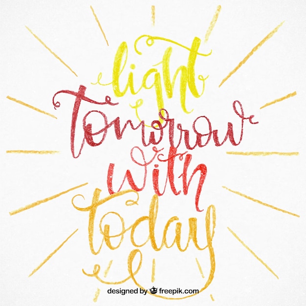 Free Vector quote background with colorful letters