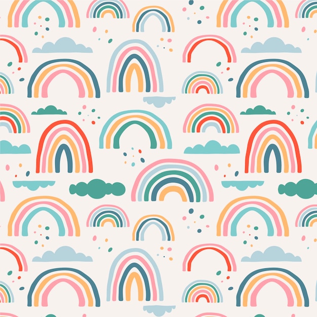 Free Vector rainbow pattern design
