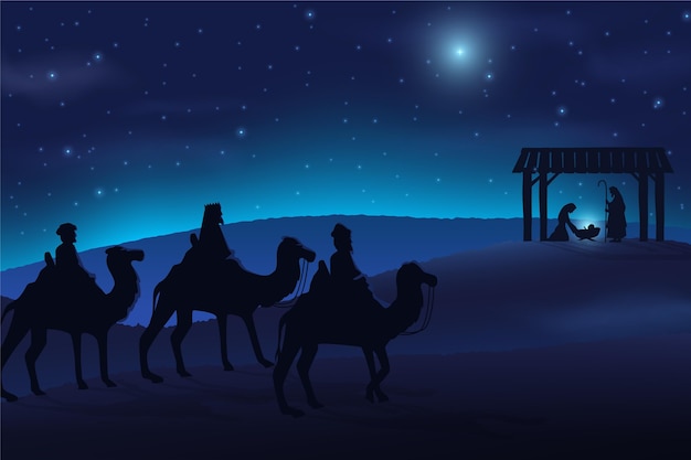 Free Vector realistic epiphany illustration