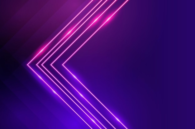 Free Vector realistic style neon lights background