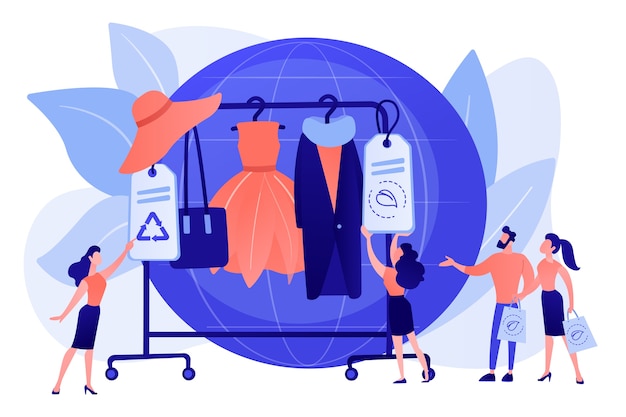 Free Vector recyclable and eco textile