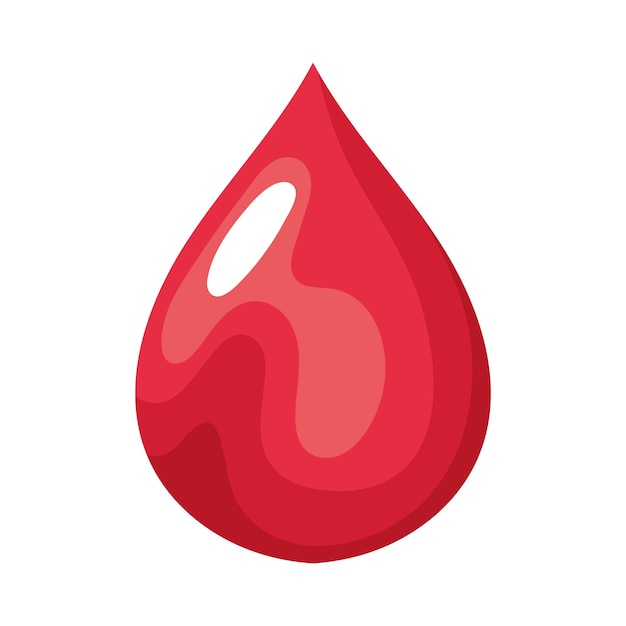 Free Vector red blood drop