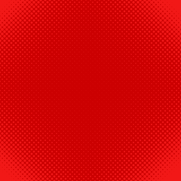Free Vector red halftone dot pattern background - vector design from circles in varying sizes