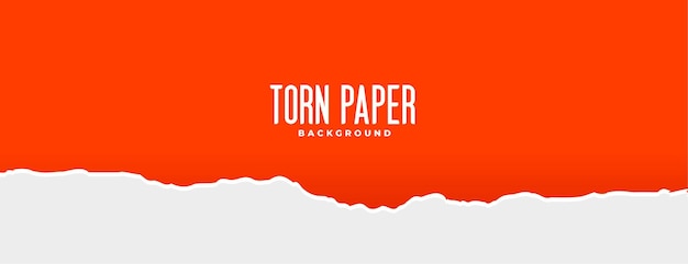 Free Vector red and white torn paper effect background