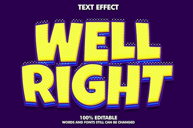 Free Vector retro cartoon comic text effect