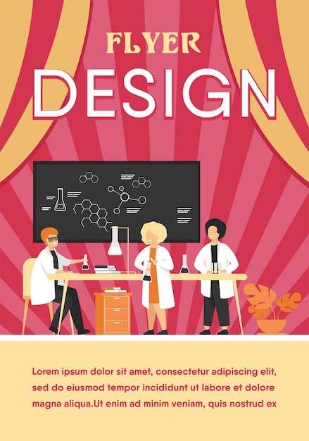 Free Vector school education and science concept