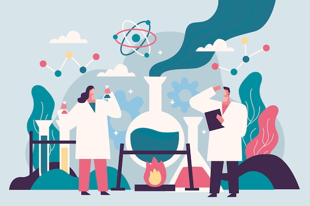 Free Vector scientific research concept