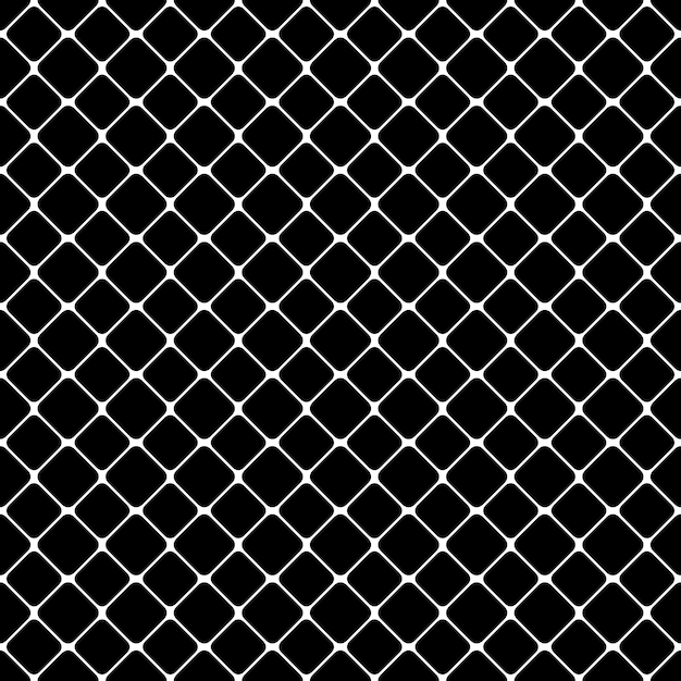 Free Vector seamless abstract monochrome square pattern - vector background design from diagonal rounded squares