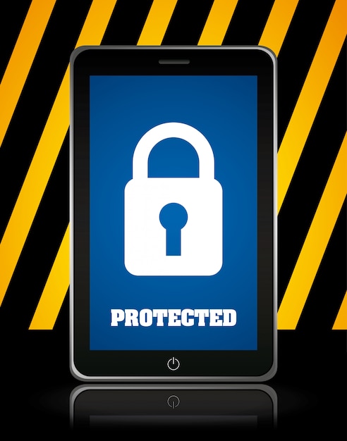 Free Vector security graphic design  vector illustration