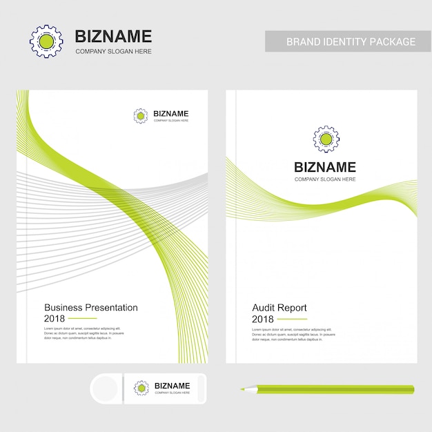 Free Vector services company logo and presentation template