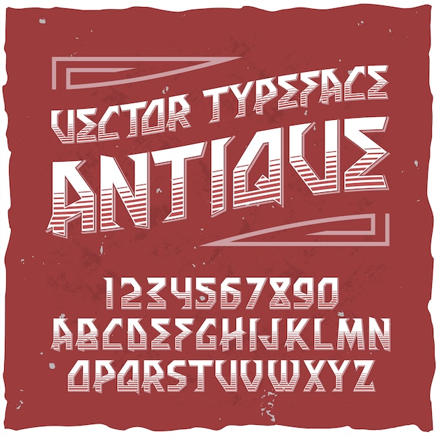 Free Vector set of different letters