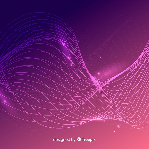 Free Vector shiny wave background