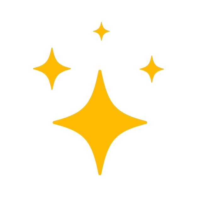 Free Vector sparkle stars flat style