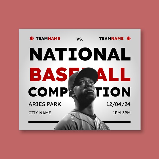 Free Vector sport banner template design