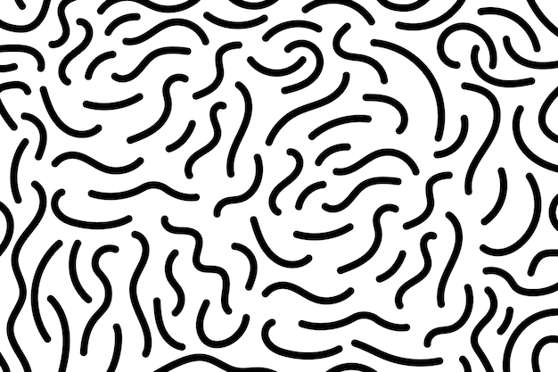 Free Vector squiggle lines pattern background