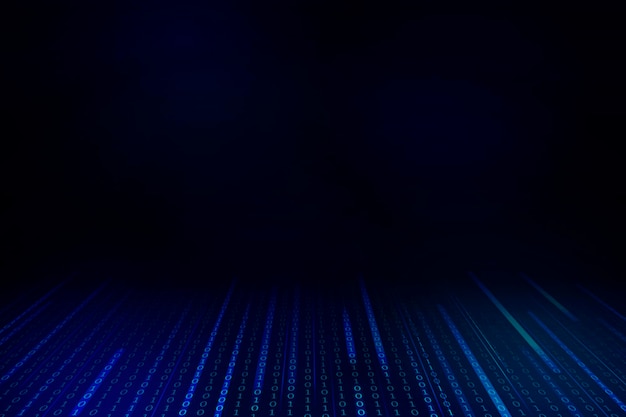 Free Vector stream of binary code design vector