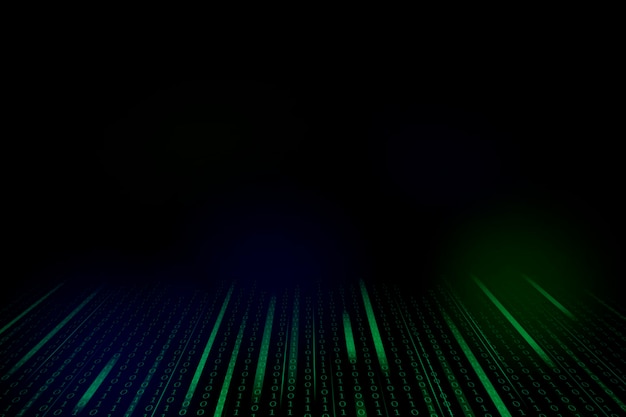 Free Vector stream of binary code design vector