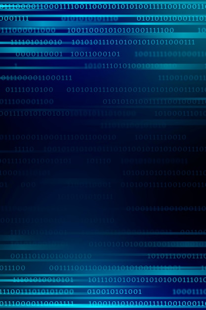 Free Vector stream of binary code design vector