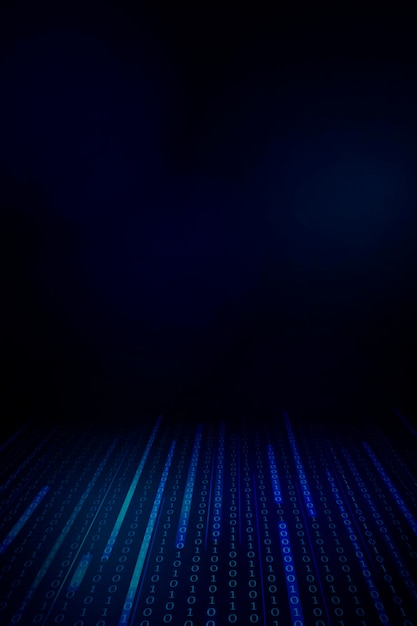 Free Vector stream of binary code design vector