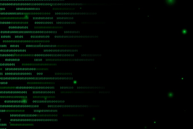 Free Vector stream of binary code design