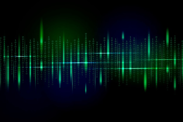 Free Vector stream of binary code design