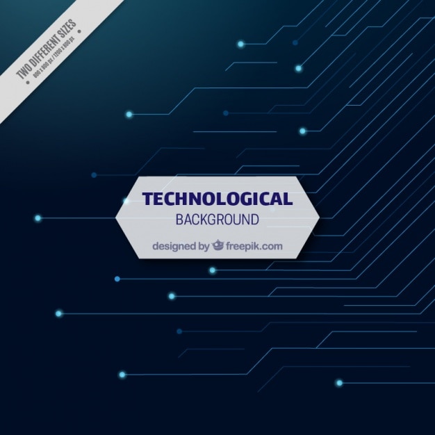 Free Vector technological background dark blue
