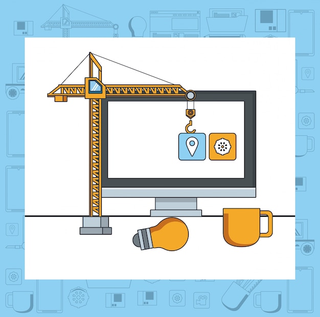 Free Vector technology device maintenance support concept cartoon