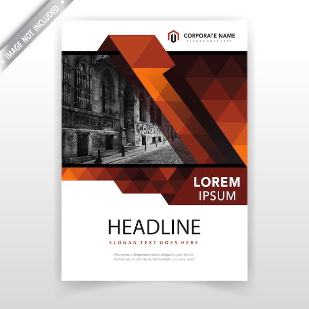 Free Vector triangular abstract leaflet design