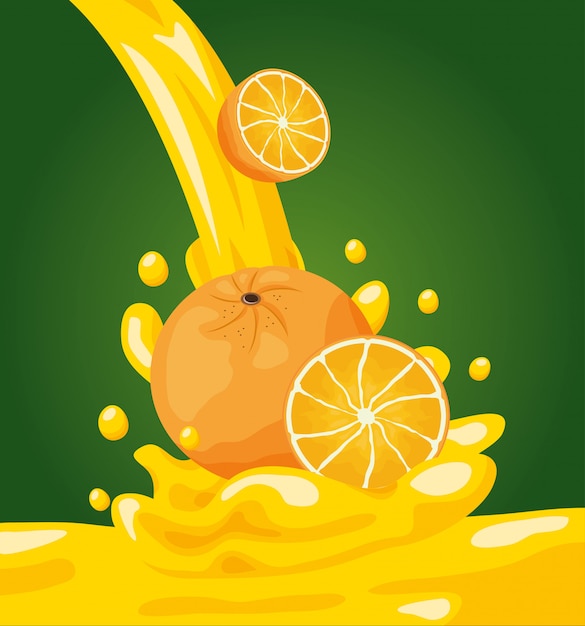 Free Vector tropical fruits background