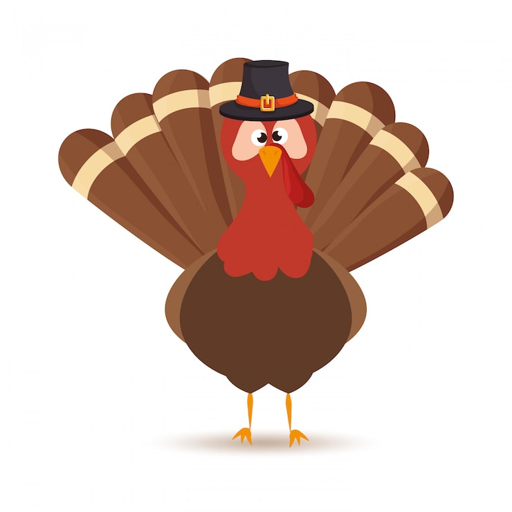 Free Vector turkey custom hat