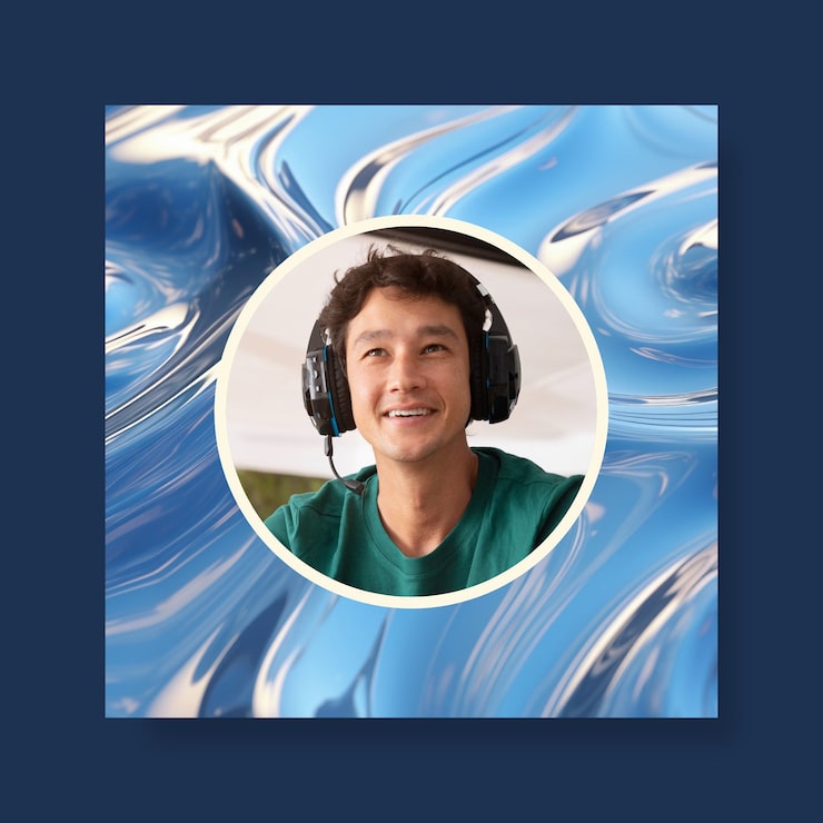 Free Vector twitch profile picture template