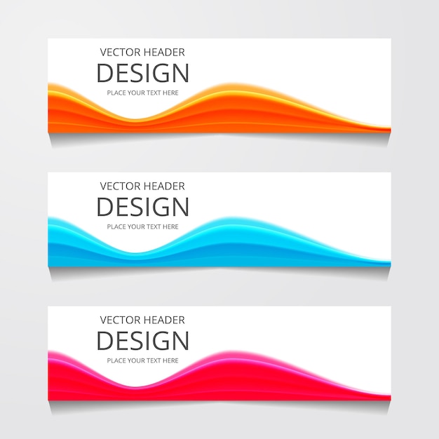 Free Vector vector abstract web banner design template collection of web banner template abstract geometric web design banner template isolated on grey background header landing page web design