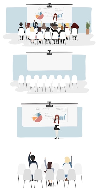 Free Vector vector collection of business people