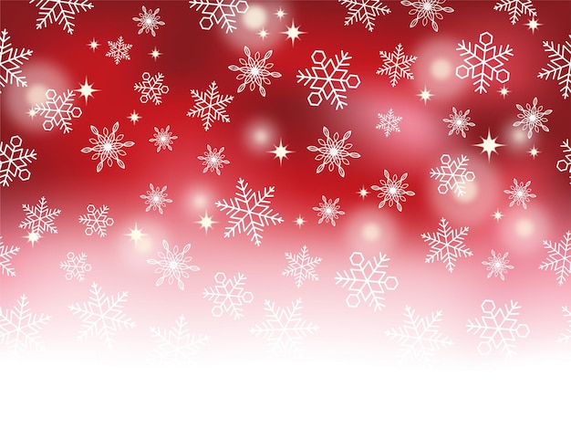 Free Vector vector seamless abstract snow background with text space. horizontally repeatable.